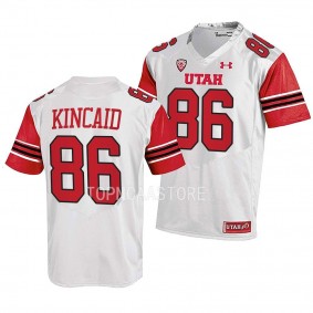 Utah Utes #86 Dalton Kincaid 2022 College Football White Jersey Men's