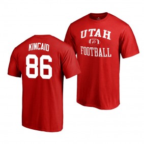 Utah Utes Dalton Kincaid Red College Football Name & Number T-Shirt