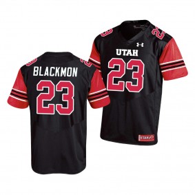 Utah Utes Julian Blackmon Black Replica College Football Jersey