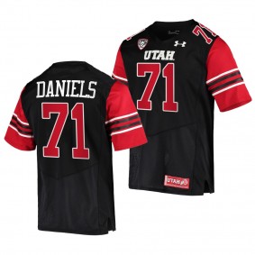 Braeden Daniels Utah Utes College Football Black Men 71 Jersey