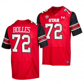 Utah Utes Garett Bolles 72 Jersey Red College Football NFL Alumni Uniform