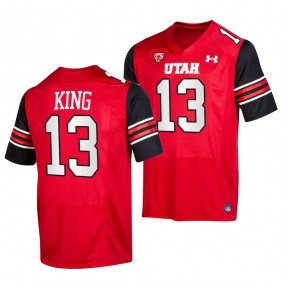 Landen King Utah Utes College Football Red Men 13 Jersey
