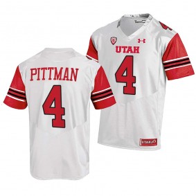 Utah Utes Mycah Pittman Jersey College Football White #4 Replica Men's Shirt