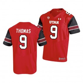 Utah Utes Tavion Thomas 9 Red Premier Football Jersey Men's