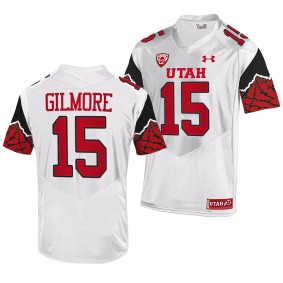 Tiquan Gilmore Utah Utes College Football Jersey Men's White #15 Uniform