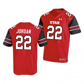 Utah Utes Ty Jordan Men's Jersey College Football Jersey - Red