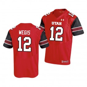 Utah Utes Tyler Wegis Men's Jersey College Football Jersey - Red