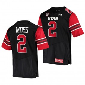 Utah Utes Zack Moss 2 Jersey Black College Football NFL Alumni Uniform
