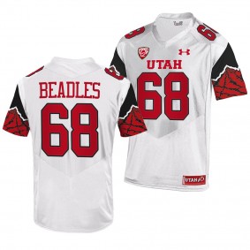 Utah Utes Zane Beadles White Jersey College Football NFL Alumni Jersey - Men